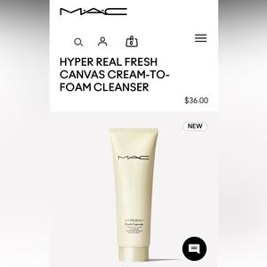 MAC Cosmetics Hyper Real Fresh Canvas Cleanser - Cream